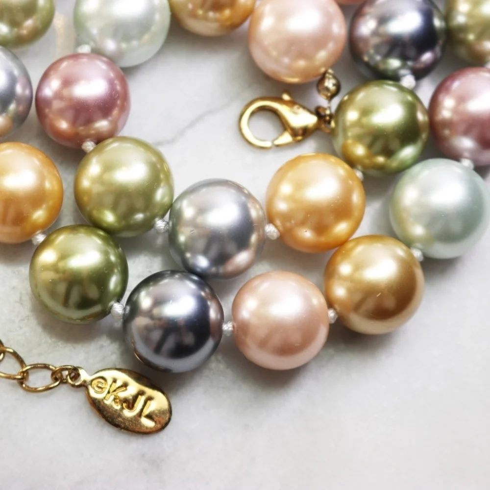 Kenneth Jay Lane Inaugural Pearl Parure - Necklace, Earrings & Bracelet 2009 EUC